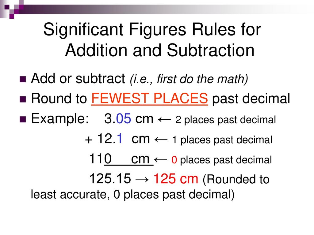 Adding with significant figures deals